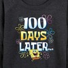 Women's - SpongeBob SquarePants - 100 Days Later Lightweight French Terry Wide Neck Long Sleeve Shirt - 2 of 4