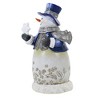 Roman 7.5 Inch Snowman In Navy Winter Christmas Snowman Figurines - 3 of 3