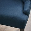 CAVINAS Modern Cheney Dining Chair, Seating for Dining, Accent Chair, Upholstered Armless Chair with Diamond Stitching and Wooden Legs (set of 2) - 2 of 4