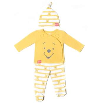 Disney Winnie the Pooh Tigger Baby 3 Piece Snap Jacket Footed Pant Hat Set Newborn to Infant