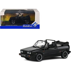 1992 Volkswagen Golf 1 Cabriolet Sportline Black 1/43 Diecast Model Car by Solido - 1 of 4