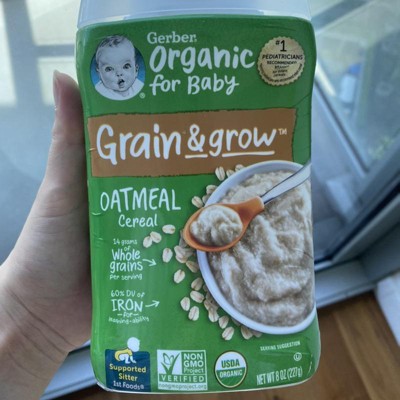 Gerber single grain oatmeal sales cereal