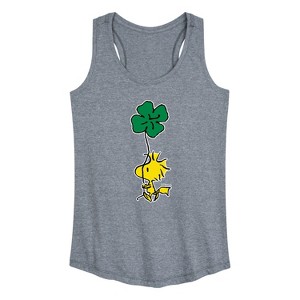 Women's - Peanuts - Woodstock Clover Graphic Racerback Tank - 1 of 4