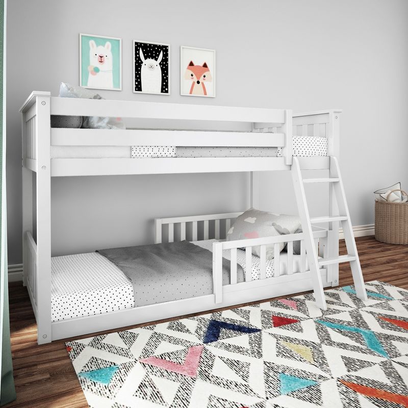 Max & Lily Twin Low Bunk with Guard Rail, 3 of 8