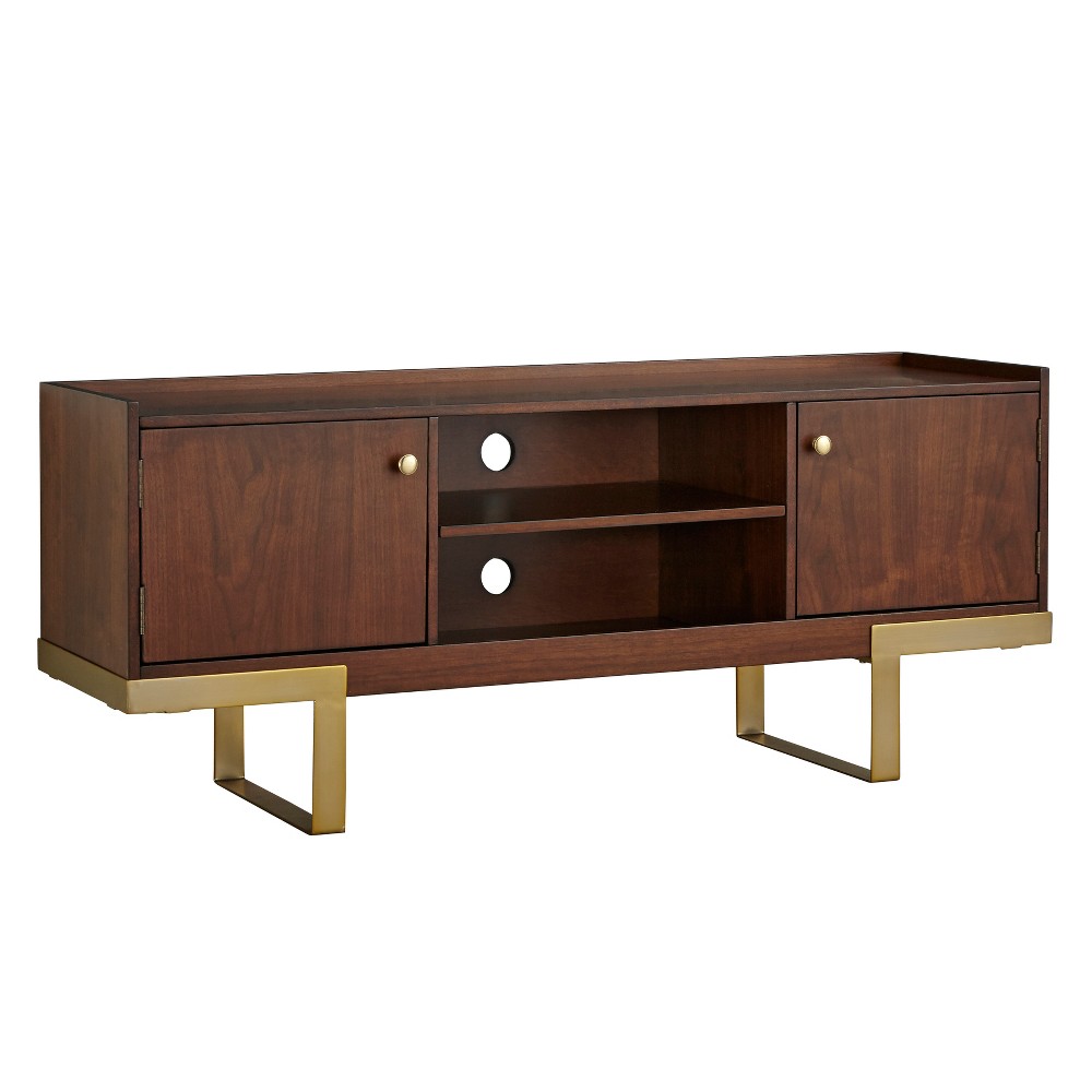 Photos - Mount/Stand Luther Wide TV Stand for TVs up to 50" Walnut Finish - angelo:HOME