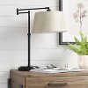 23" Traditional Swing Arm Oil Rubbed Table Lamp Black - Threshold™ - image 3 of 4