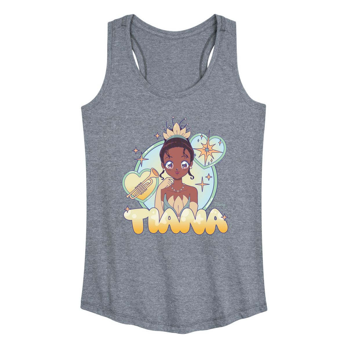 Women's - Disney - Manga Tiana Graphic Racerback Tank - thumbnail 5