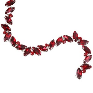 Unique Bargains Sewing DIY Jewelry Clothing Applique Bling Rhinestone Beaded Trim - 1 of 4