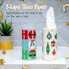 4/8/12 Pcs Christmas Car Tissue Holders with Facial Tissues, Round Travel Tubes for Car Cup Holders - 4 of 4