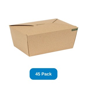 Inno-Pak 75 oz INNOBOX EDGE Compostable Kraft - Pack of 45 - 1 of 3