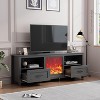 Sapphtopaz TV Stands for Living Room Storage Cabinet for TVs Up to 60" with Open Storage Shelf Entertainment Center for Hallway - 3 of 4