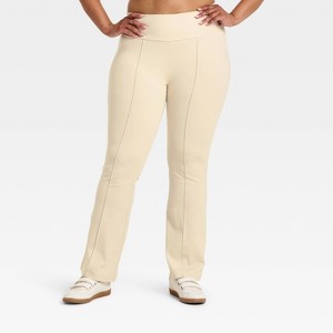 Women's High-Rise Fleece Lined Winter Flare Leggings - All In Motion™ - 1 of 3