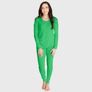 City Threads Women's Soft & Cozy Thermal Long Johns 2-Piece Set, USA-Made, Comfortable Adult Loungewear - 1 of 4