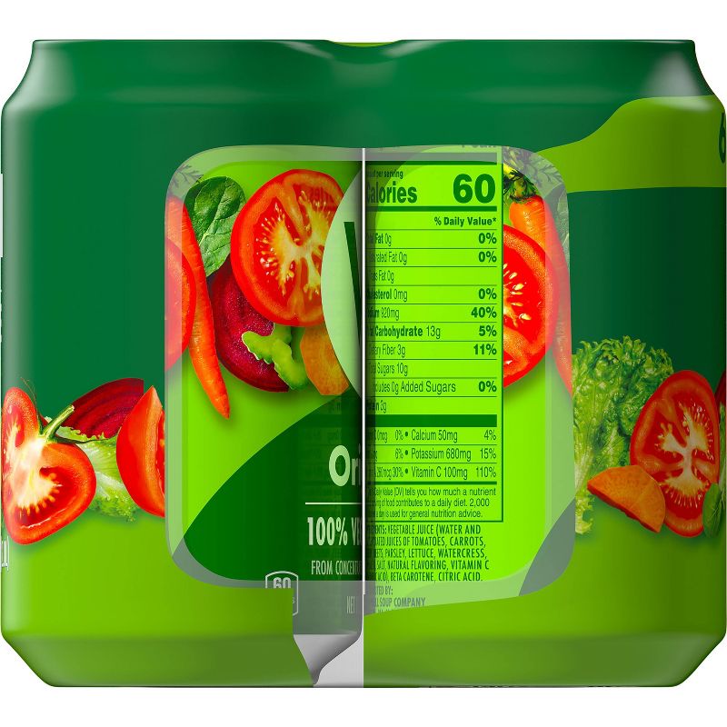 V8 Original 100% Vegetable Juice - 6pk/11.5 fl oz Cans, 2 of 8