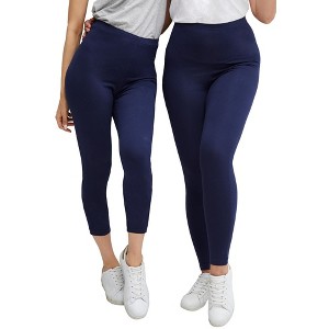 ellos Plus Size 2-Pack Leggings - 1 of 4