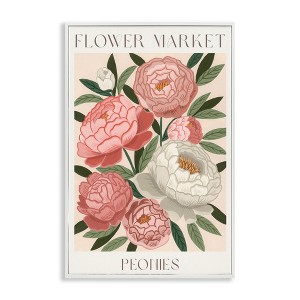 Stupell Industries Flower Market Peonies Framed Giclee Art - 1 of 4