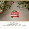 Spode Brit Double Decker Bus Ornament - Holiday Dolomite Decoration Featuring Adorable Bus Design - Collectible Christmas Ornament - 2 of 4