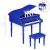 Best Choice Products Kids Classic 30-Key Mini Piano w/ Lid, Bench, Folding Music Rack, Song Book, Stickers - 2 of 4
