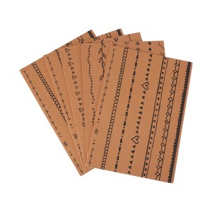 Unique Bargains Gift Wrap Paper Yellow Kraft 27.56"x19.69" 5 Pcs - 1 of 4