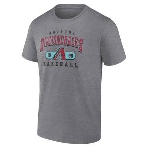 MLB Arizona Diamondbacks Men's Gray Bi-Blend Short Sleeve T-Shirt - 1 of 3