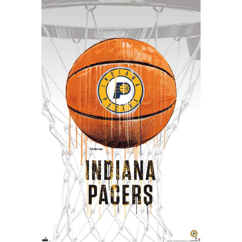 Trends International NBA Indiana Pacers - Drip Basketball 21 Unframed Wall Poster Prints, 4 of 7