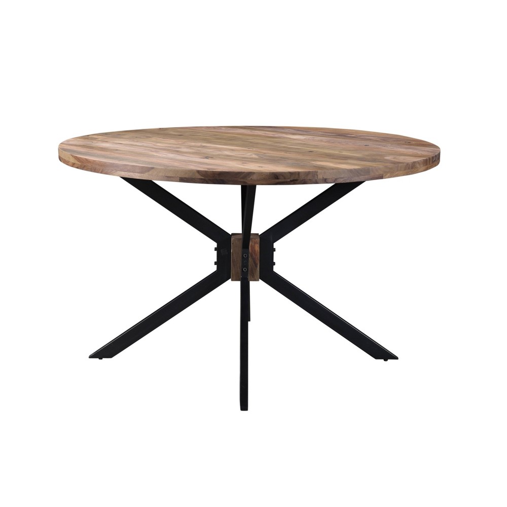 Photos - Garden & Outdoor Decoration Root Sheesham Wood Round Dining Table Brown - Timbergirl: Handcrafted, Non