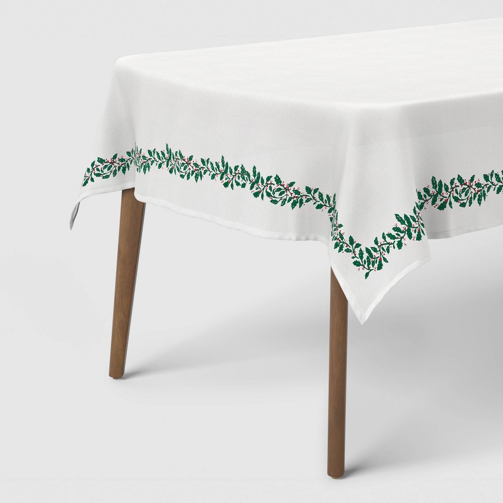 104"x60" Holly Berry Tablecloth - Threshold™