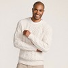 Lands' End Men's Cotton Blend Aran Cable Crew Neck Sweater - 4 of 4