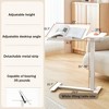 Lycvki Height Adjustable Rolling MDF Bedside Desk Tilting Overbed Table - 3 of 4