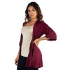 24seven Comfort Apparel Women's Open Front Cardigan - 2 of 4