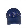 Women's Wo's Bejeweled Bling Glitz Distressed Cap - Olive & Pique - 3 of 3