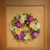 Decorated Wreaths with Daisies Roses and Hydrangeas (18") - image 2 of 4