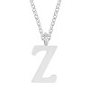 Slickblue Personalized Stainless Steel Initial Necklace, 16" Chain with 2" Extender, Rose Gold/Silver, Choose Letter I-Z - 3 of 3