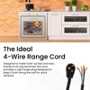 GoGreen Power (GG-27204) 4' 4-Wire Range Cord, 50 Amp, 4 Ft. - 4 of 4