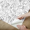 Disney Alice in Wonderland Kids' Garden Peel and Stick Wallpaper Black - 2 of 4