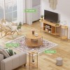 Brafabhome Oval Boho Natural Rope Woven TV Stand up to 60" TV, Modern Media Console Table with Storage Shelf, Entertainment Center for Living Room - 3 of 4