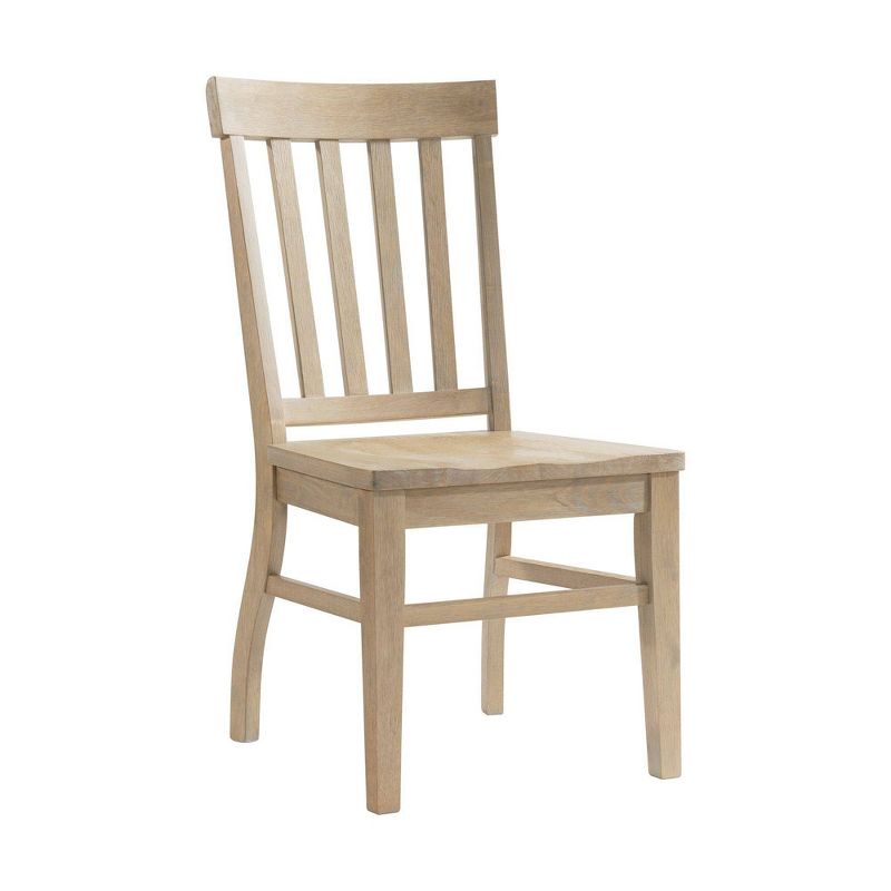 Set of 2 Liam Slat Back Chairs Natural - Picket House Furnishings, 3 of 11