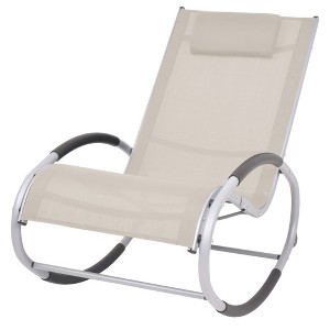 CLIHOME Modern Rocking Chair for Indoor Outdoor Use,All-Weather Ergonomic Rocker Chair Lightweight and Portable - 1 of 4