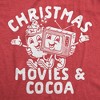 Womens Funny T Shirts Chirstmas Movies And Cocoa Sarcastic Xmas Graphic Tee For Ladies - Crazy Dog Women's T Shirt - 2 of 4