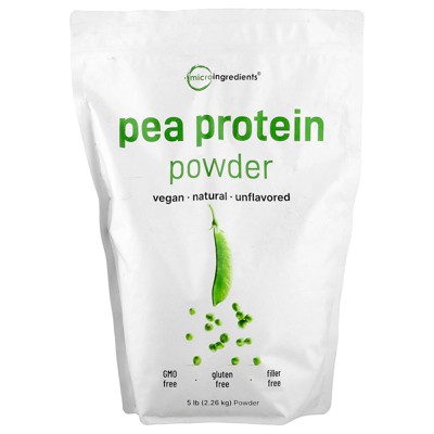 Micro Ingredients Pea Protein Powder, Unflavored, 5 lb (2.26 kg)