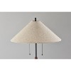 Palmer Natural Table Lamp Black - Adesso: Mixed Materials, Dual Pull Chain, ETL Listed, No Assembly Required - image 3 of 4