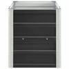 vidaXL Garden Raised Bed Galvanized Steel 94.5"x15.7"x17.7" Anthracite - 4 of 4