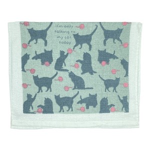 Only Talking To My Cat Today Funny Playing Kitten Tea Towel - Crazy Dog Tea Towel Talking To My - 1 of 4