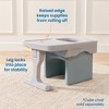 ECR4Kids Tri-Me Cube Chair Desk, Light Grey - 4 of 4