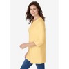 Woman Within Plus Size Perfect Three-Quarter Sleeve Crewneck Tunic - 4 of 4