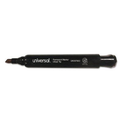 Universal Permanent Marker Chisel Tip Black 36/Pack 07050