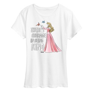 Women's - Disney - There's Courage In Being Kind Short Sleeve Graphic T-Shirt - 1 of 4