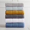 Market & Place Cotton Quick Dry Waffle Weave 6-Piece Bath Towel Set - 2 of 4