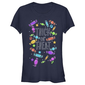 Juniors Womens Lost Gods Halloween Candy Explosion T-Shirt - 1 of 4
