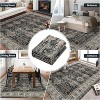 Acekool Washable 2'x6' Area Rug, Floral Stain-Resistant Non-Slip Runner Carpet, Foldable Soft Rug for Bedroom, Living Room - 4 of 4